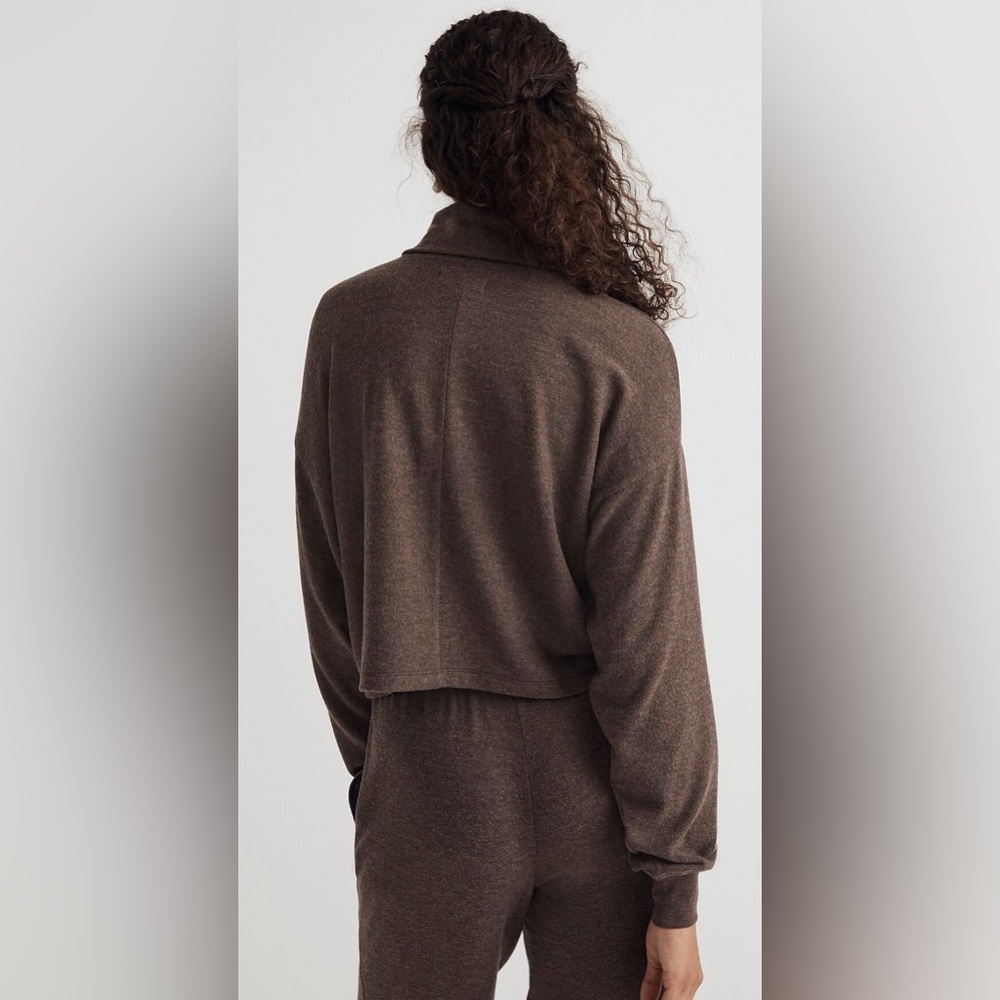 Madewell Brushed Jersey Funnelneck Sweater - Picture 4 of 10